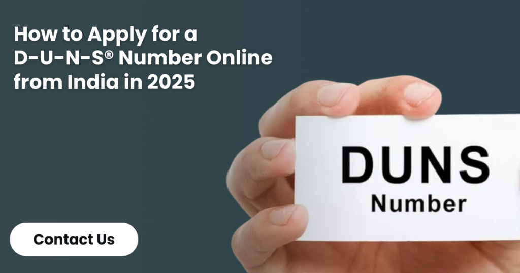 apply for a DUNS Number