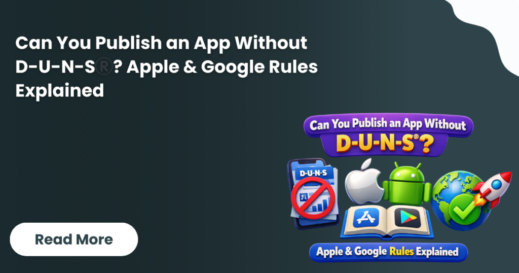 can publish apps without a DUNS