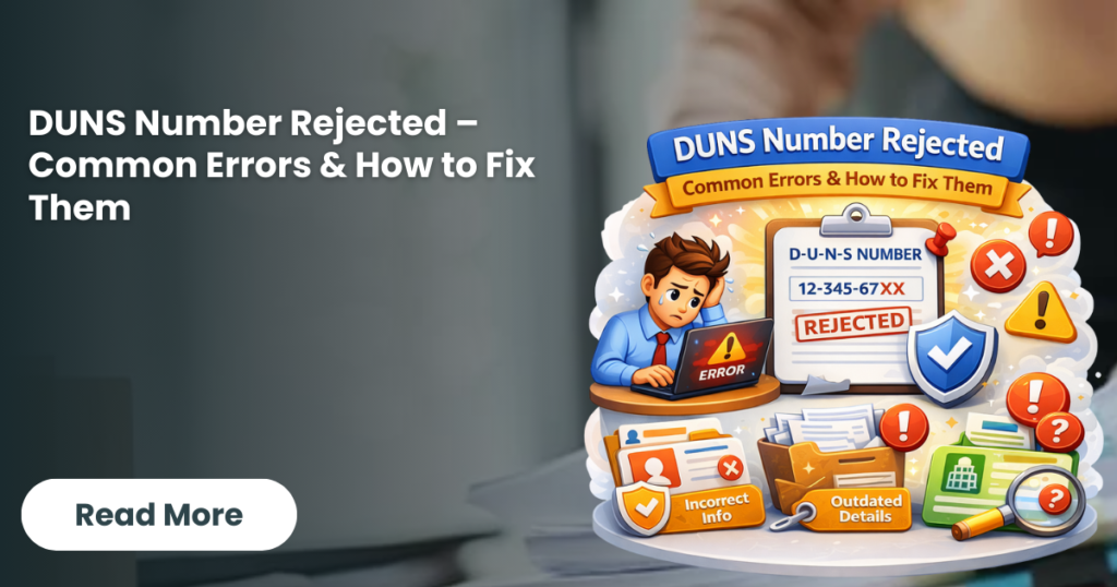 DUNS Number Rejected